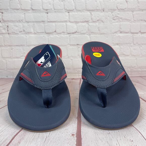 Reef Fanning x MLB Boston Red Sox With Bottle Opener Sandals Mens Sz 13 (CI4842) - Picture 6 of 11